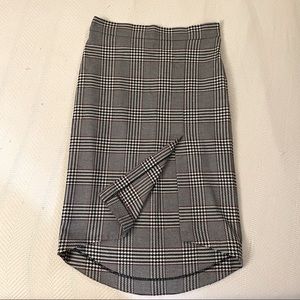 ZARA Plaid Pencil Skirt NWT